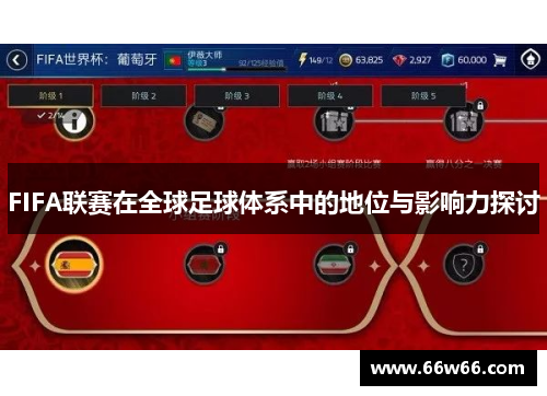 FIFA联赛在全球足球体系中的地位与影响力探讨